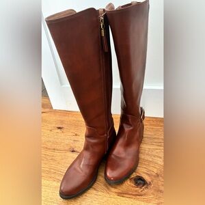 Sam & Libby Brown Knee-High vegan Leather Boots